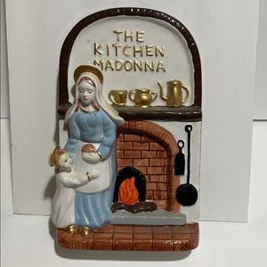 The Kitchen Madonna Ceramic Wall Decor